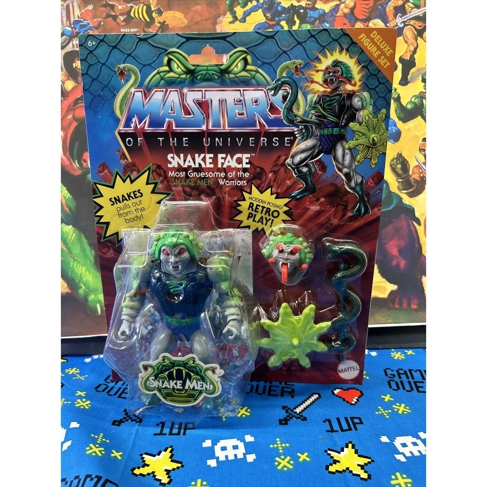 Mattel Masters of the Universe Snake Face Deluxe 5.5 in Action‎ Figure New